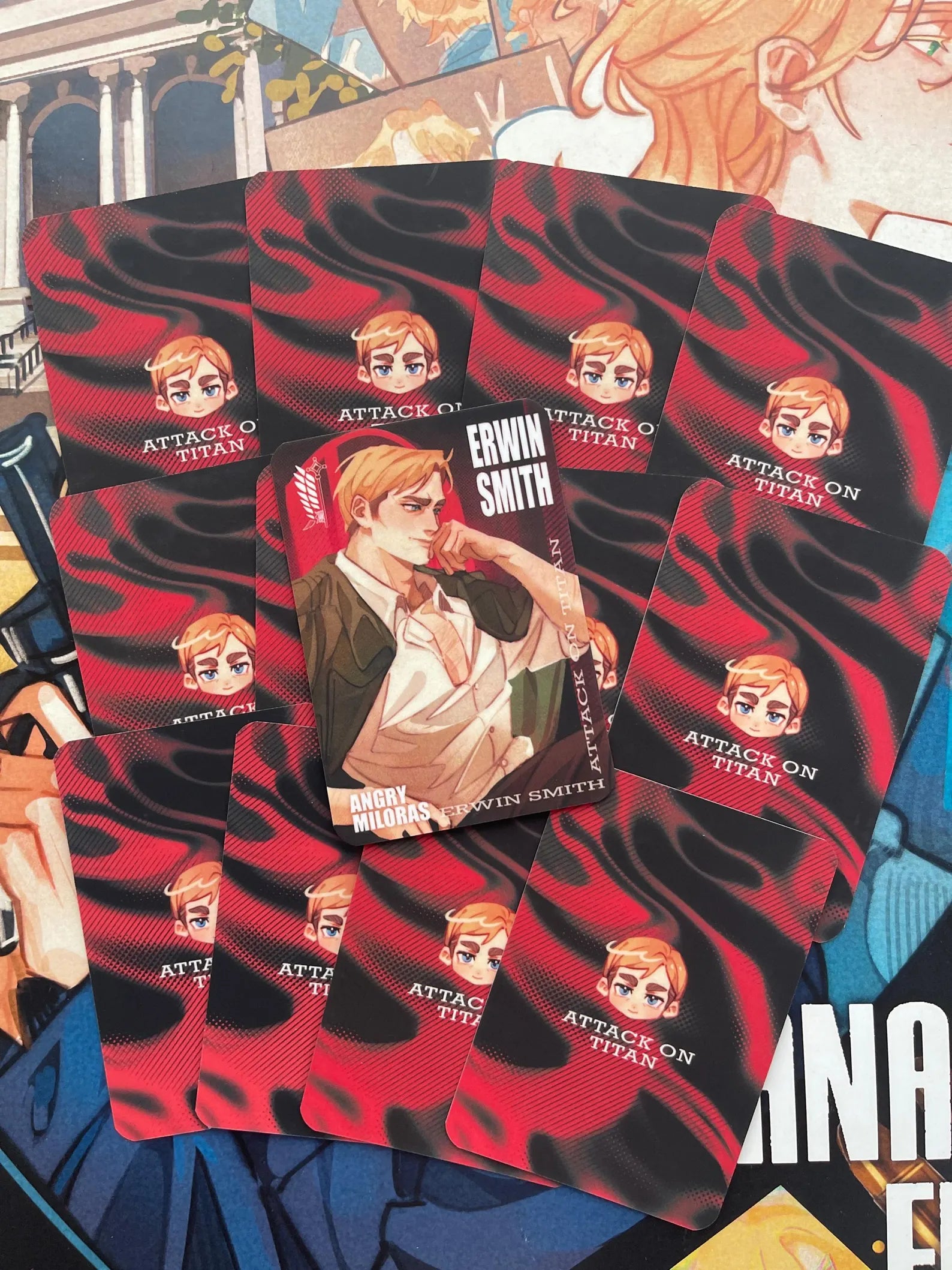 Attack on Titan laminated cards 62×88 mm – Levi & Erwin