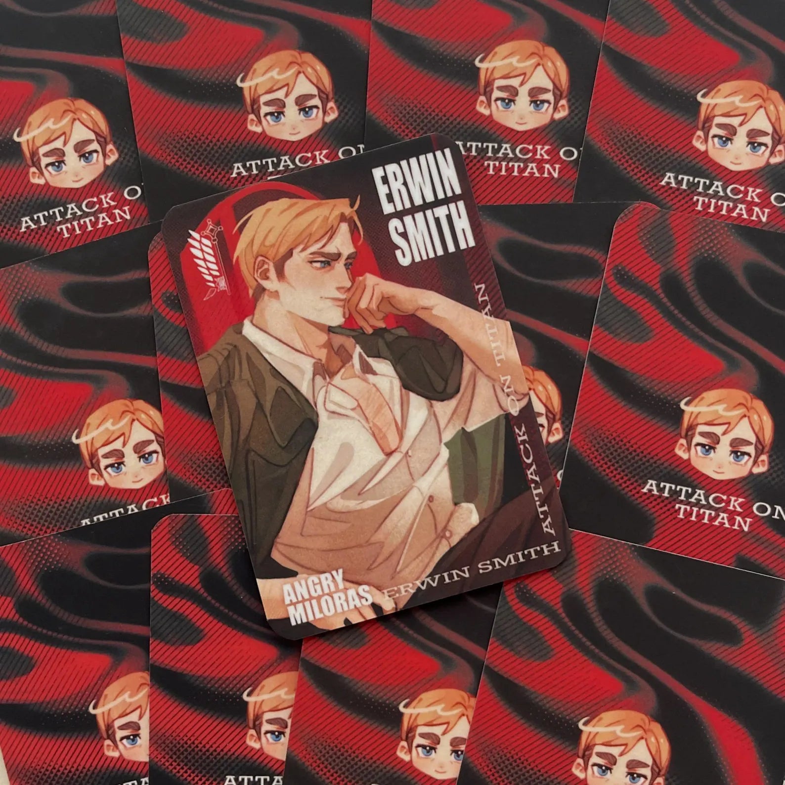Attack on Titan laminated cards 62×88 mm – Levi & Erwin