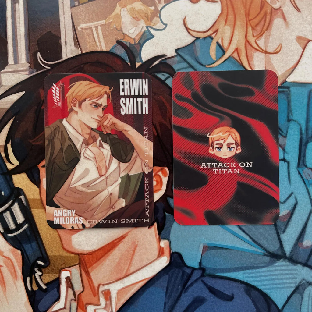 Attack on Titan laminated cards 62×88 mm – Levi & Erwin
