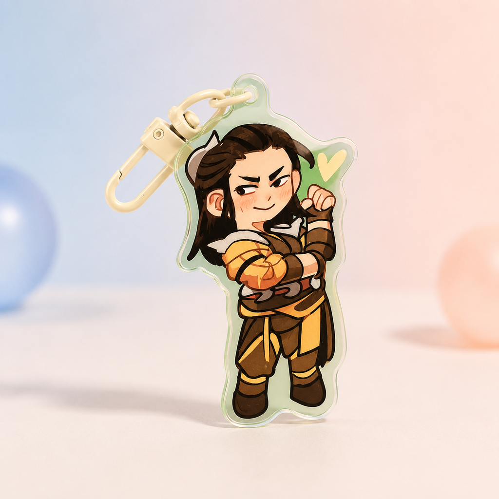 MK/ Mortal Kombat double-sided acrylic keychains 7 cm