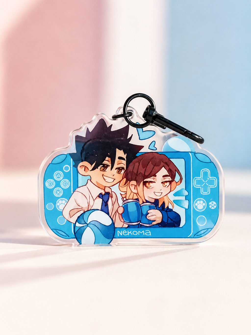 Haikyuu! Double-sided acrylic keychains 7 cm. Bokuaka | Kuroken | Kagehina