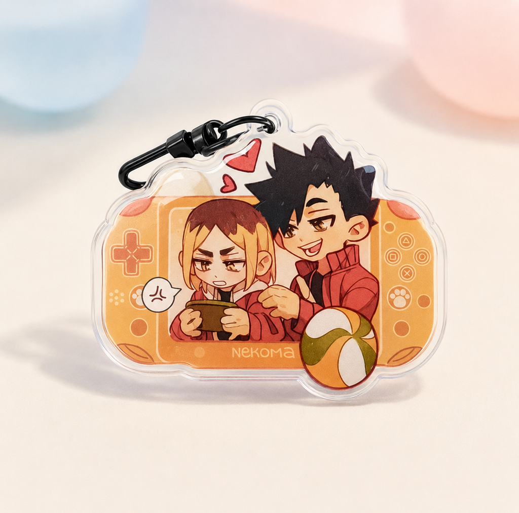 Haikyuu! Double-sided acrylic keychains 7 cm. Bokuaka | Kuroken | Kagehina