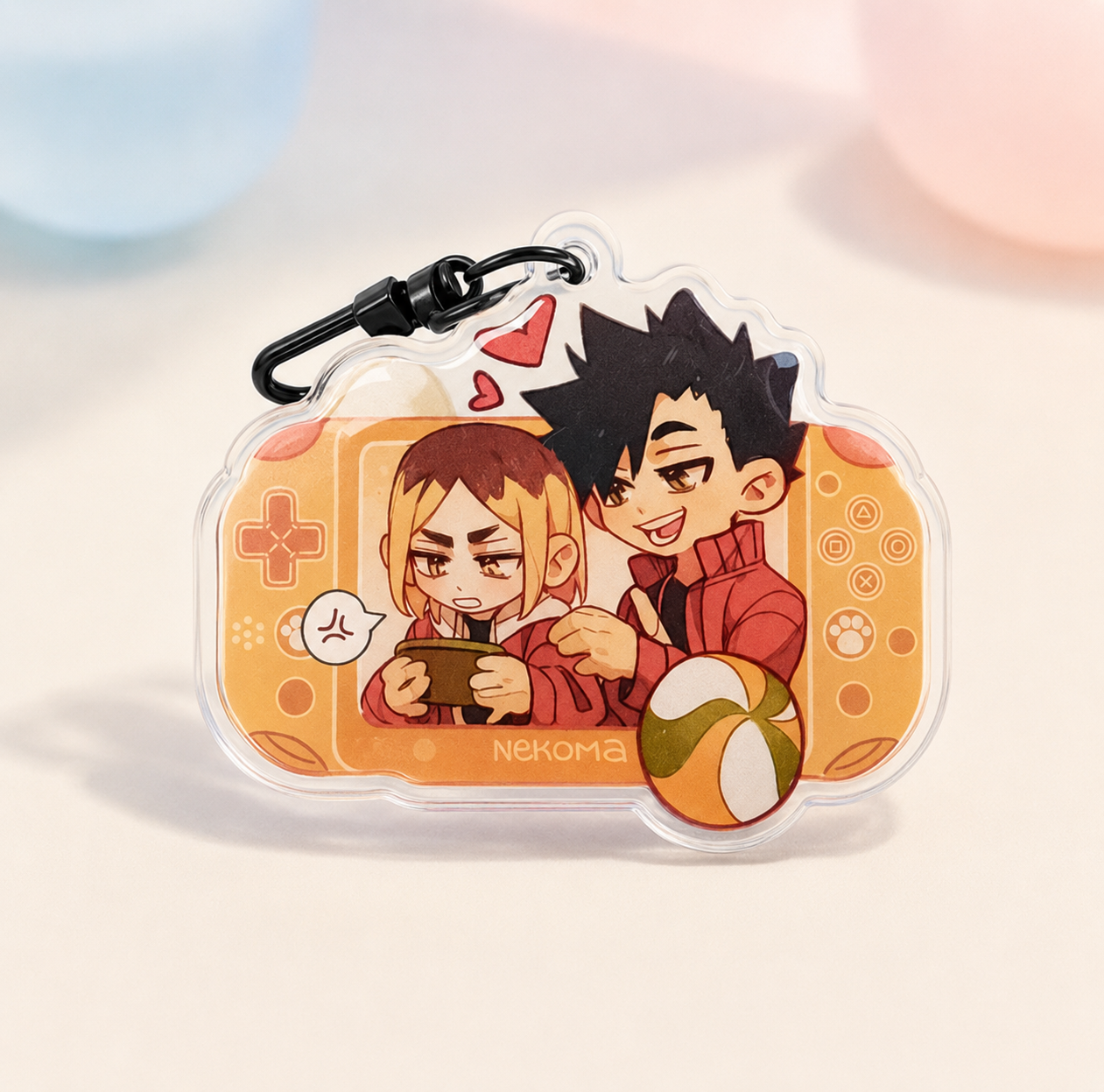 Haikyuu! Double-sided acrylic keychains 7 cm. Bokuaka | Kuroken | Kagehina