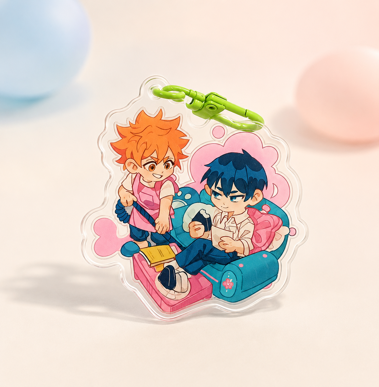 Haikyuu! Double-sided acrylic keychains 7 cm. Bokuaka | Kuroken | Kagehina