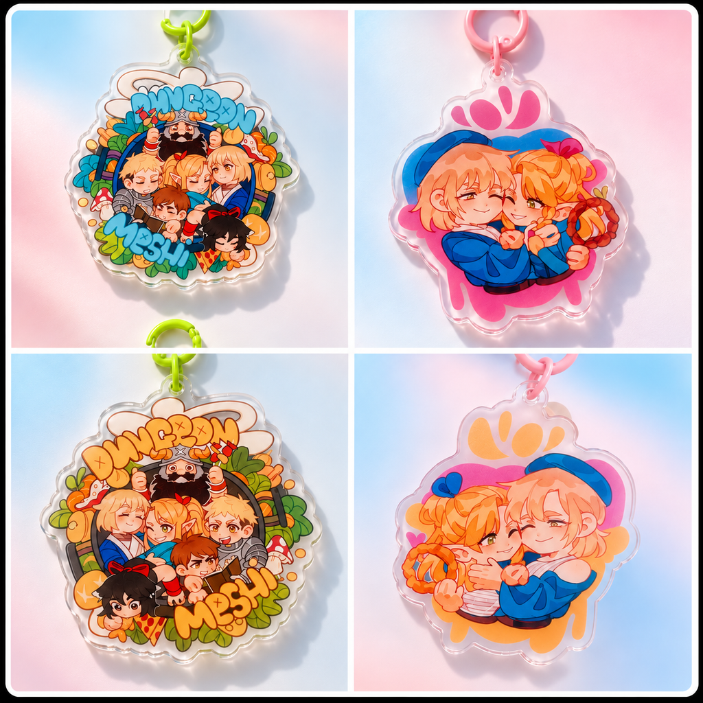 Dungeon meshi / Delicious in Dungeon double-sided acrylic keychains 7 cm