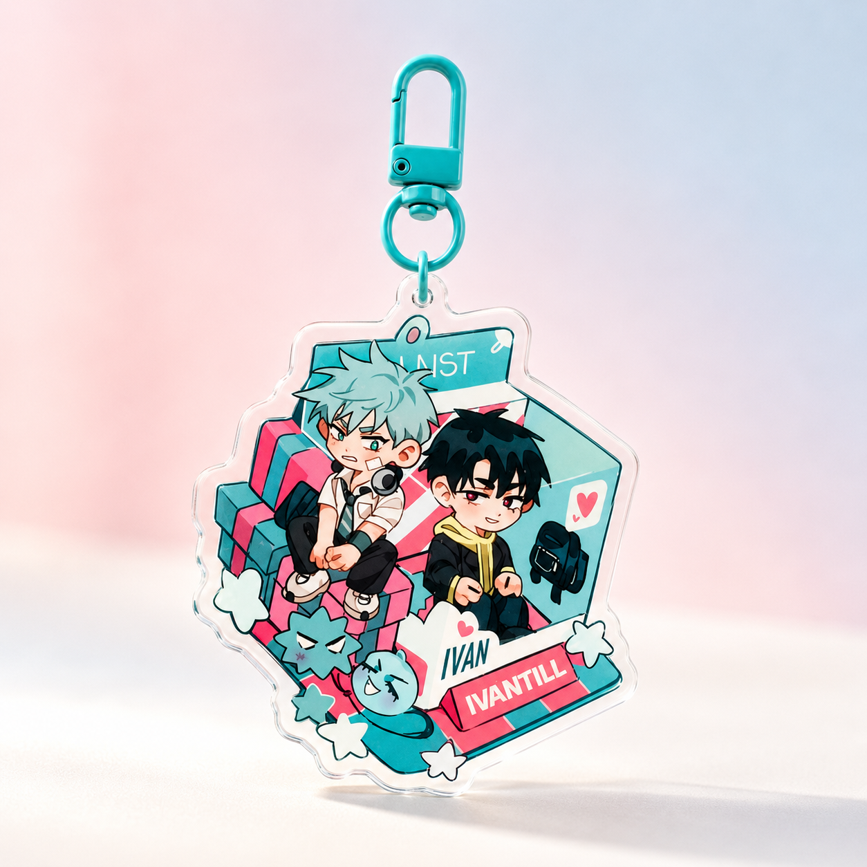 Alien Stage Acrylic Keychain – Mizi / Sua / Ivan Till – 6×8 cm