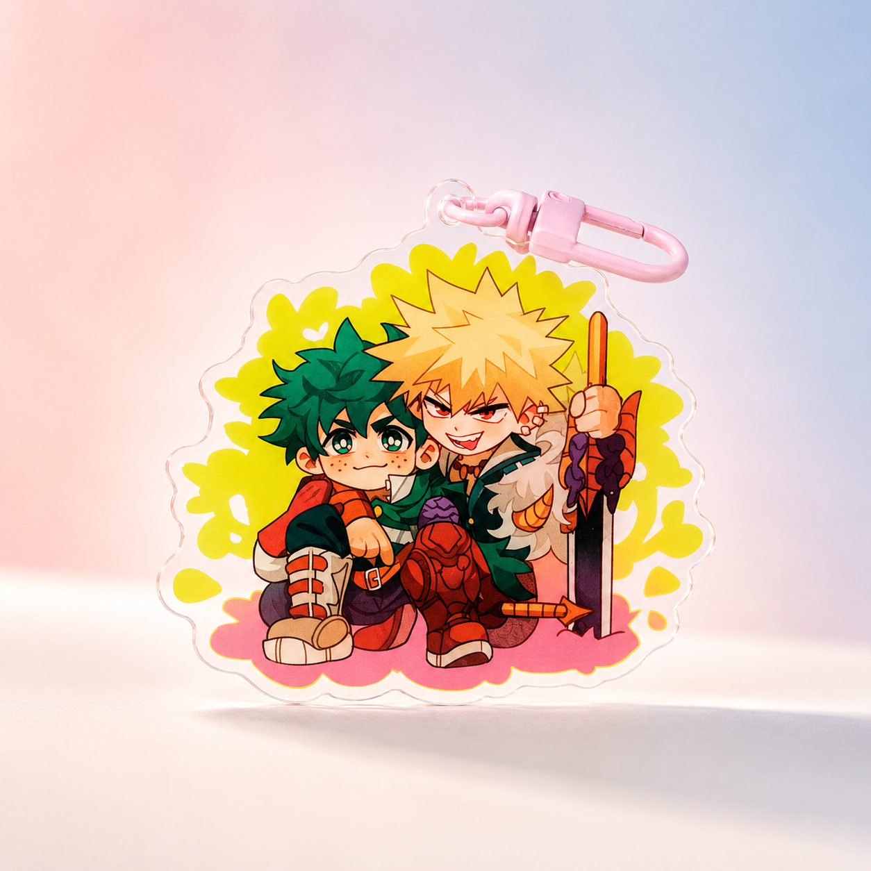 Boku no hero academia/ My hero academia/ MHA double-sided acrylic keychains 7 cm aizawa | bakudeku