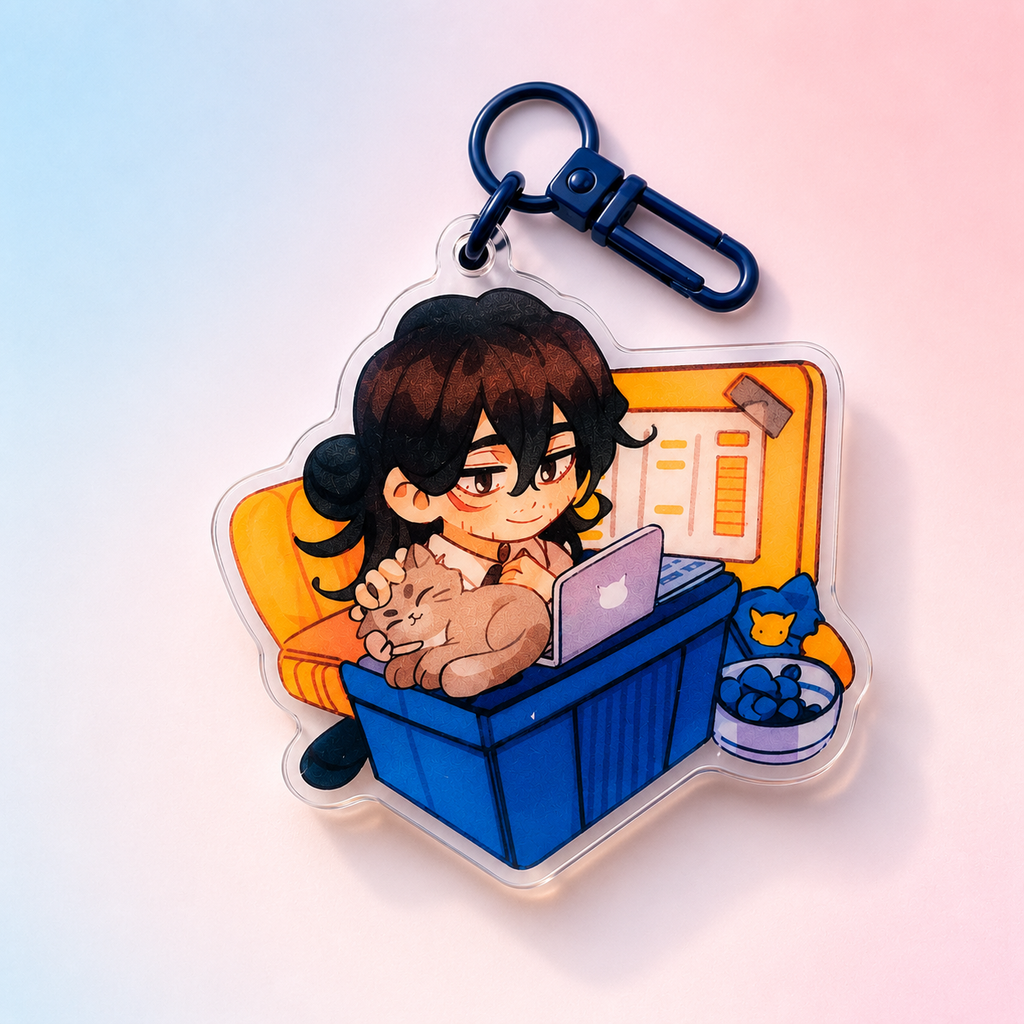 Boku no hero academia/ My hero academia/ MHA double-sided acrylic keychains 7 cm aizawa | bakudeku