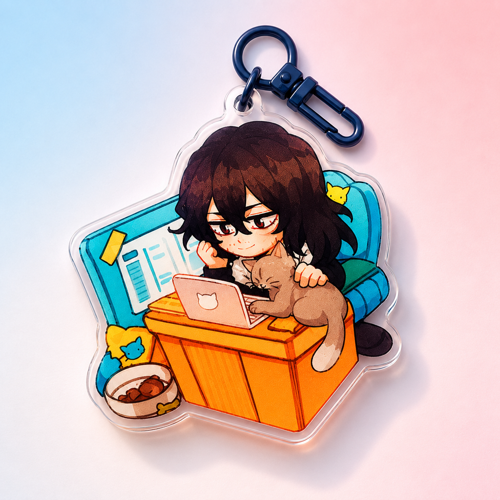 Boku no hero academia/ My hero academia/ MHA double-sided acrylic keychains 7 cm aizawa | bakudeku