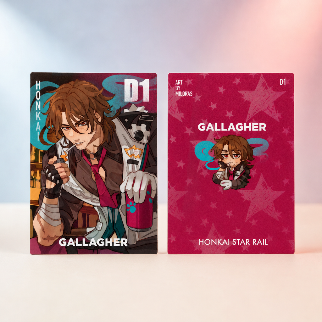 Honkai star rail laminated cards 62x88 mm | Gallagher | Boothill