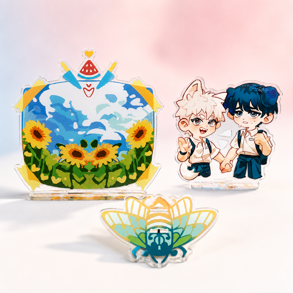 The Summer Hikaru Died Acrylic Stand | 14x14 cm| Yoshikaru | Hikaru & Yoshiki Figure | TSHD Anime Standee