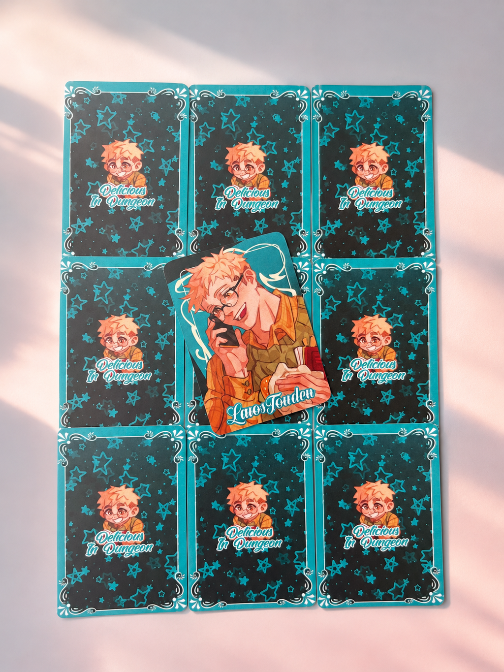 Dungeon is delicious laminated cards 62x88 mm | Laios | Kabru | Farcille