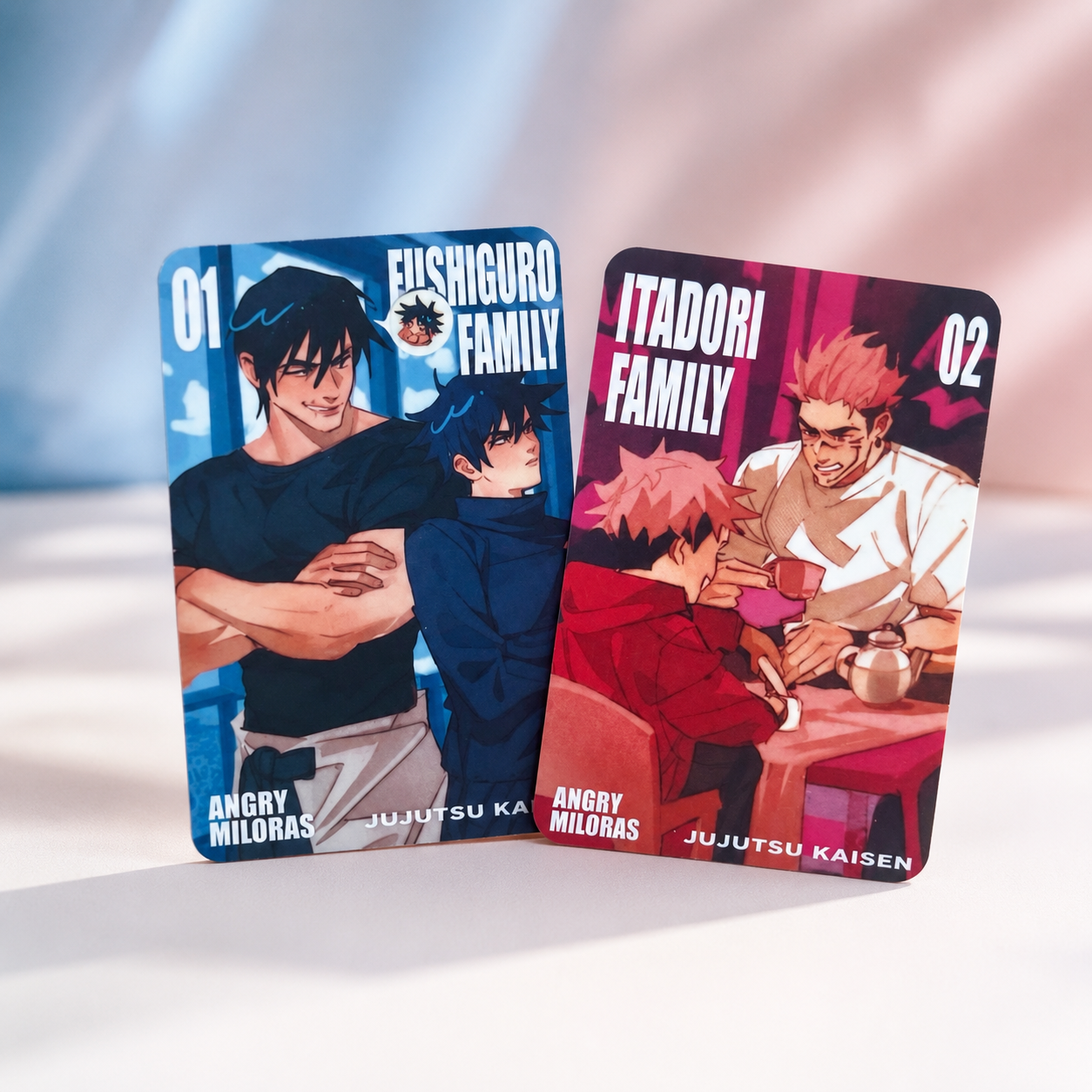 Jujutsu Kaisen laminated cards 62x88 mm | Fushiguro family | Itadori family