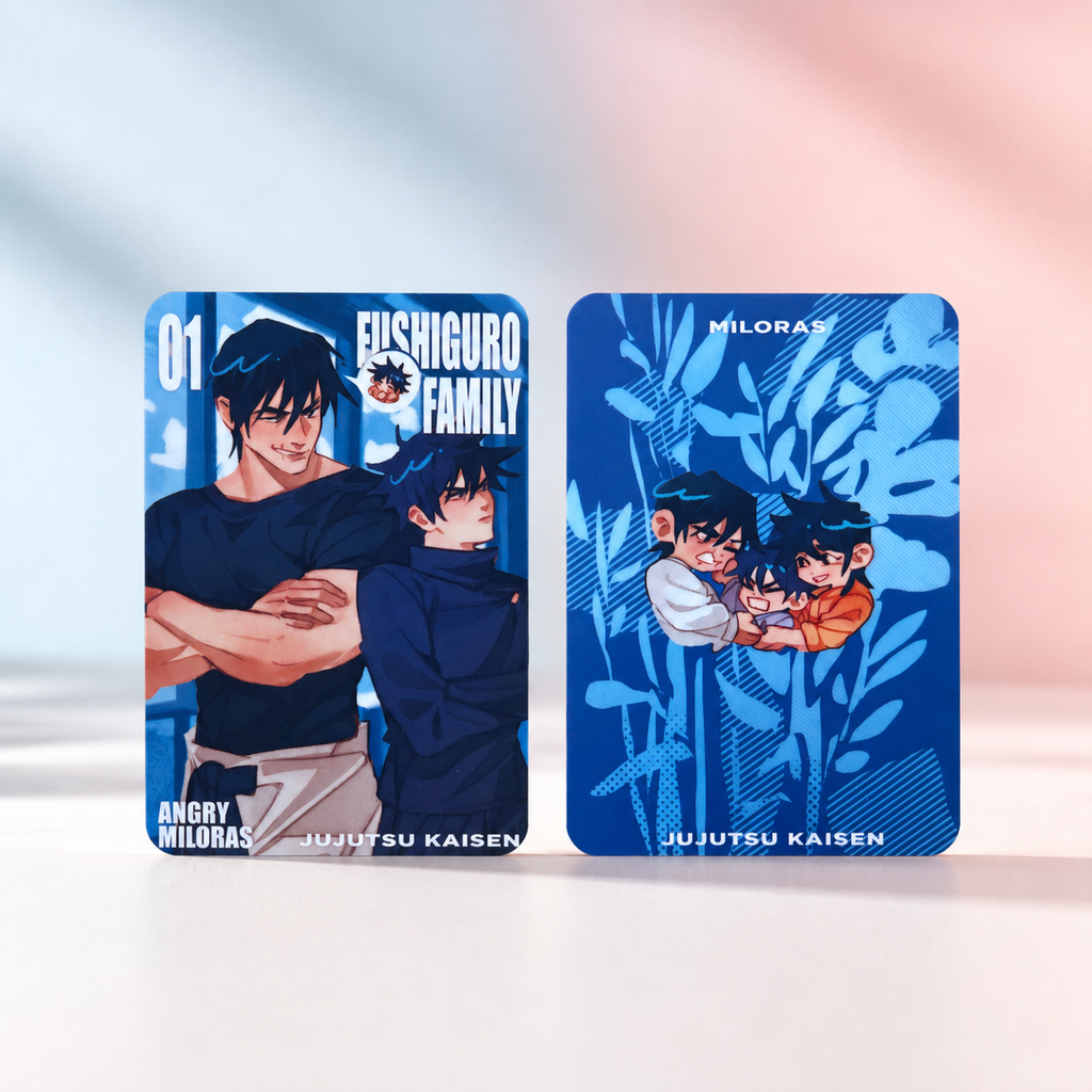 Jujutsu Kaisen laminated cards 62x88 mm | Fushiguro family | Itadori family