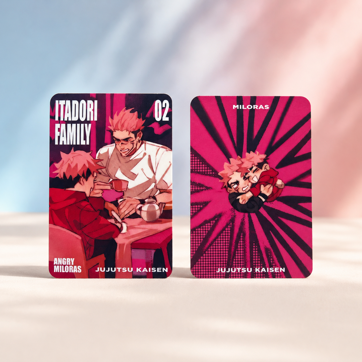 Jujutsu Kaisen laminated cards 62x88 mm | Fushiguro family | Itadori family