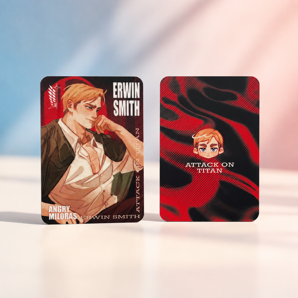 Attack on Titan laminated cards 62×88 mm – Levi & Erwin