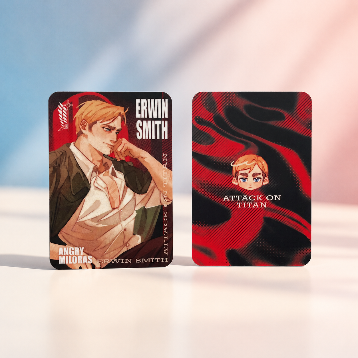 Attack on Titan laminated cards 62×88 mm – Levi & Erwin