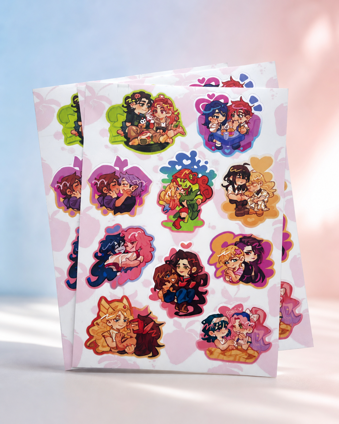 WLW couples sticker pack - Mitsuaya, Caitvi, Lumity, Harlivy, Qiu Tong x Sun Jing, Bubbline, Korrasami, Julerose, Catradora, Mizisua