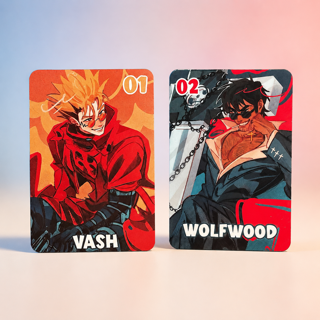Trigun Vash – Wolfwood | Laminated Cards 62×88 mm