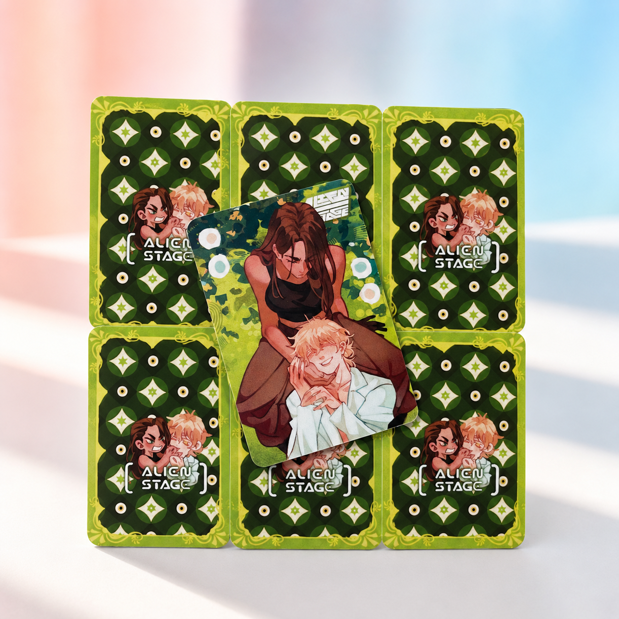 Alien stage laminated cards 62x88 | Ivan | Till | Hyuna x Luka