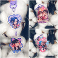 Arcane double-sided acrylic keychains 7 cm Caitvi | jayvik | timebomb