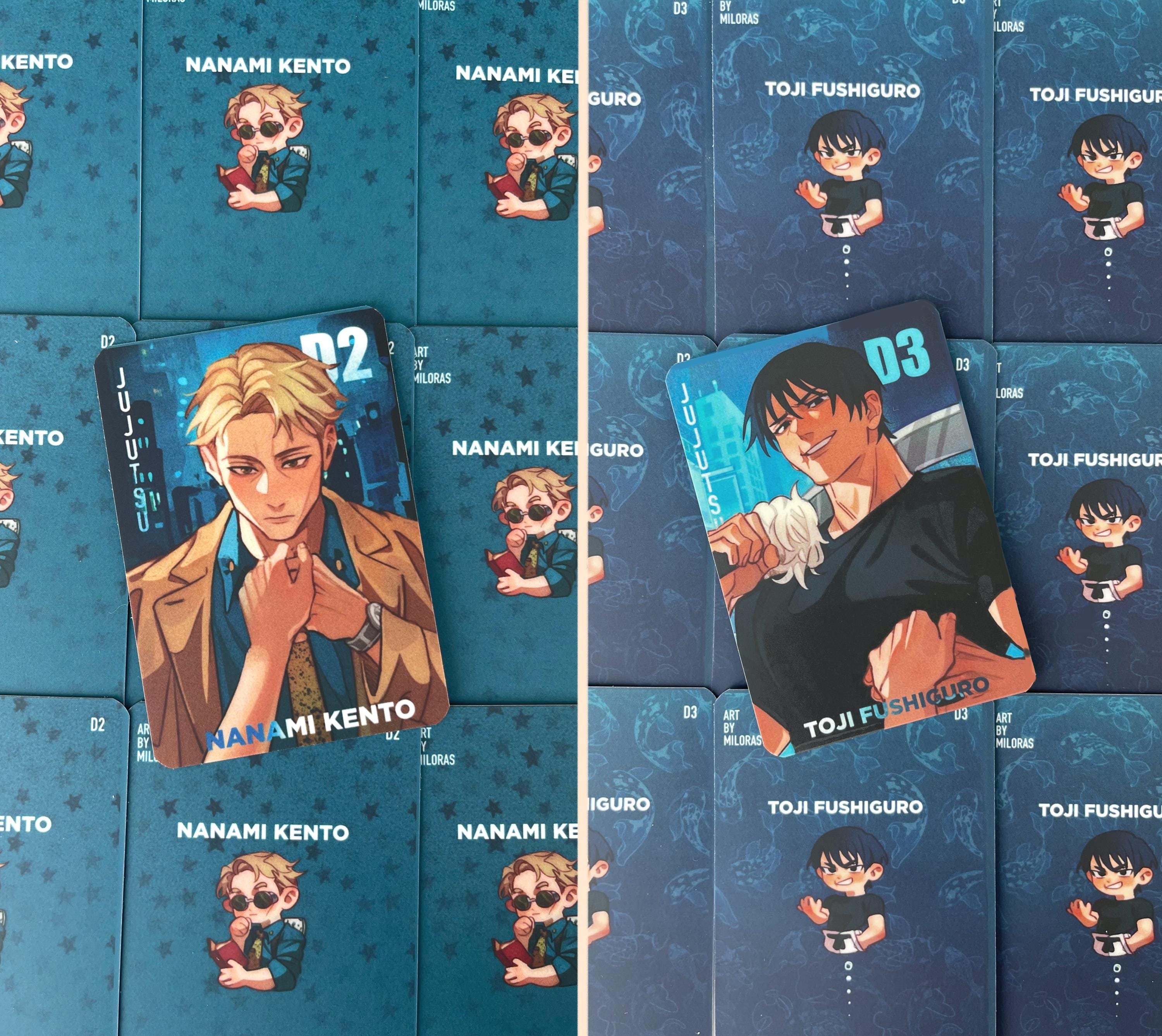 Jujutsu Kaisen laminated cards 62x88 mm | Gojo Satoru | Geto Suguru | Nanami Kento | Toji Fushiguro