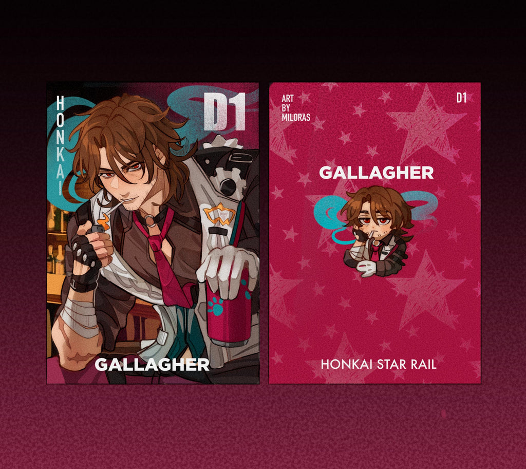 Honkai star rail laminated cards 62x88 mm | Gallagher | Boothill