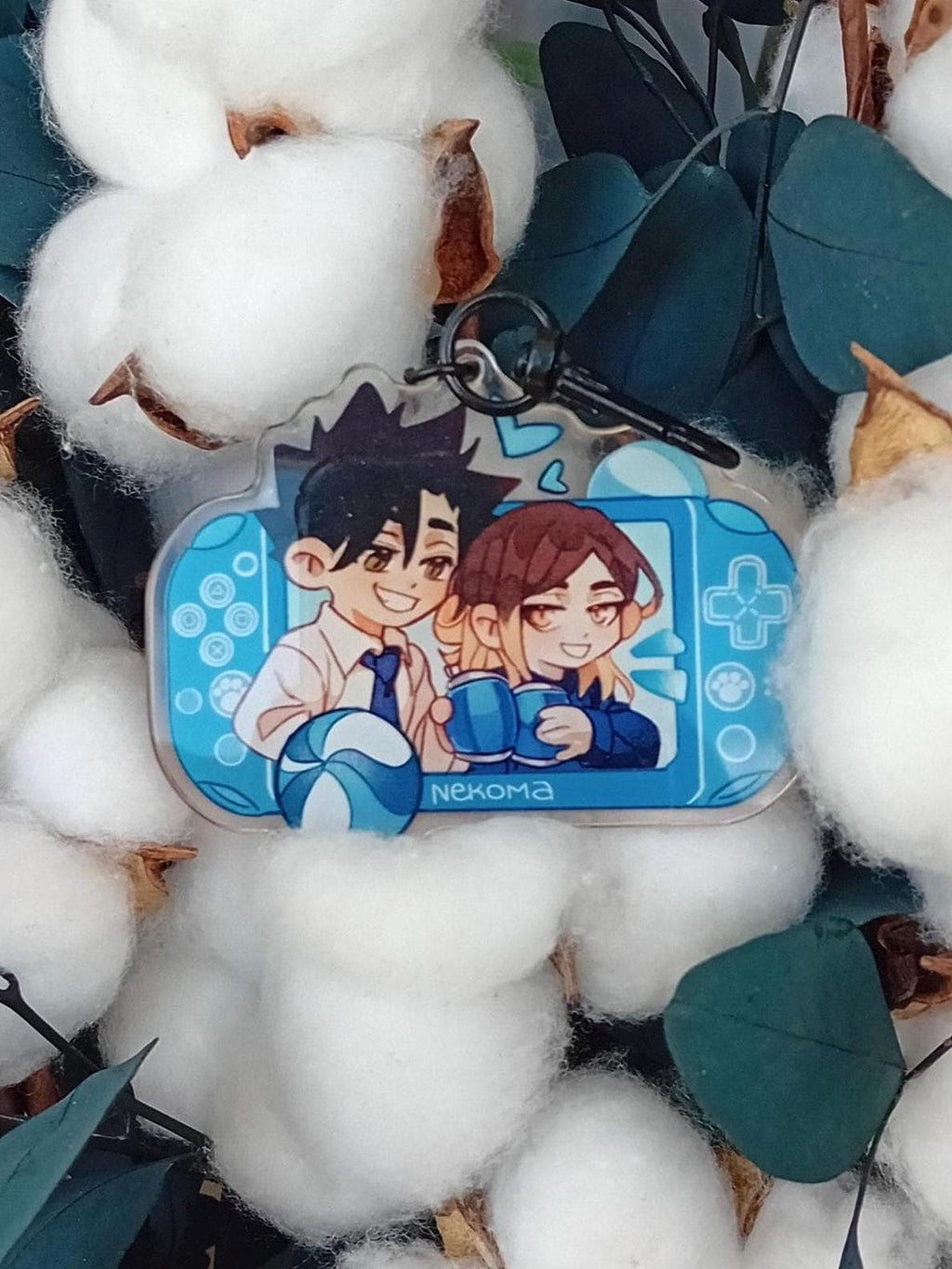 Haikyuu! double-sided acrylic keychains 7 cm Bokuaka | kuroken | kagehina