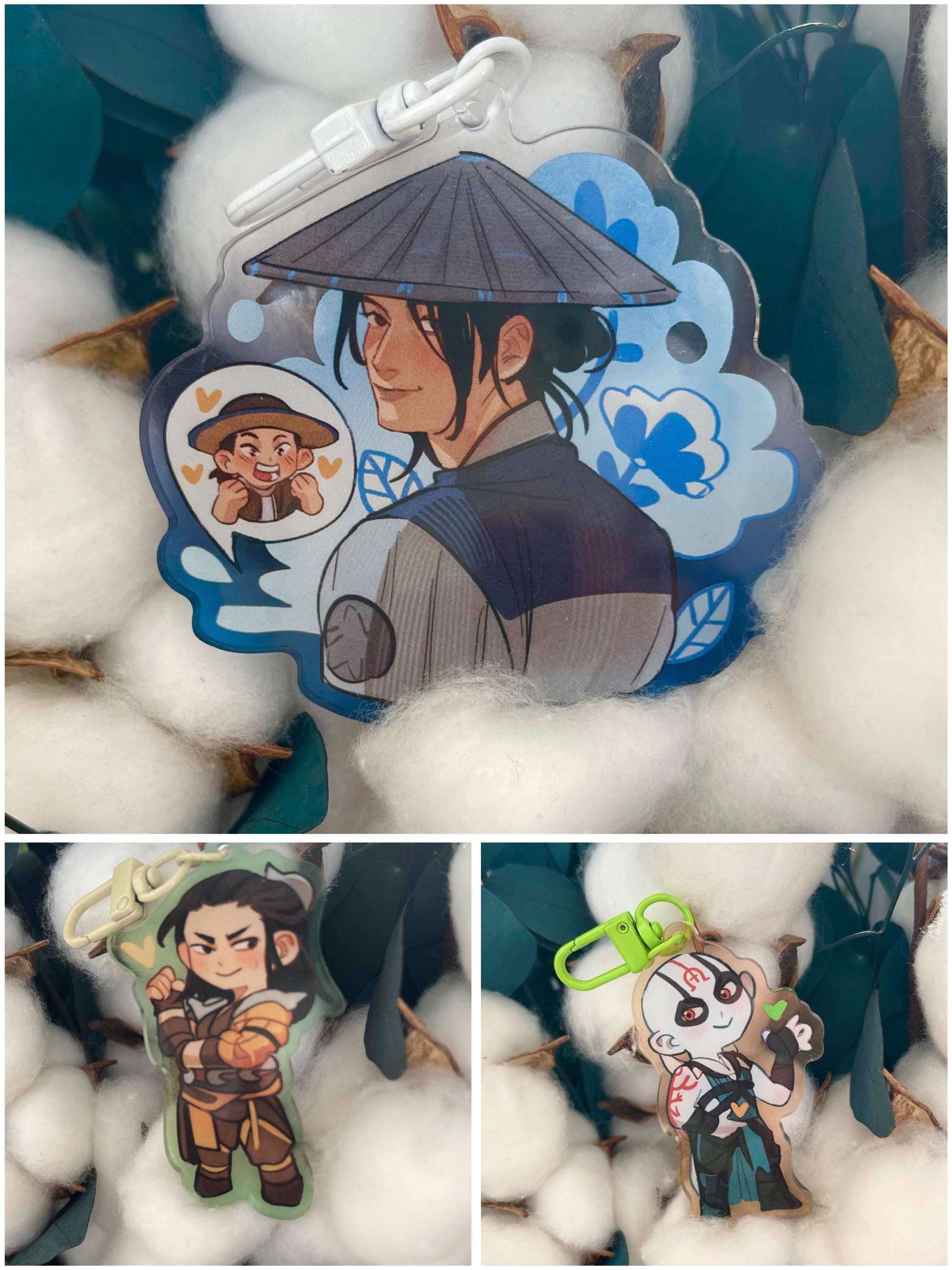 MK/ Mortal Kombat double-sided acrylic keychains 7 cm