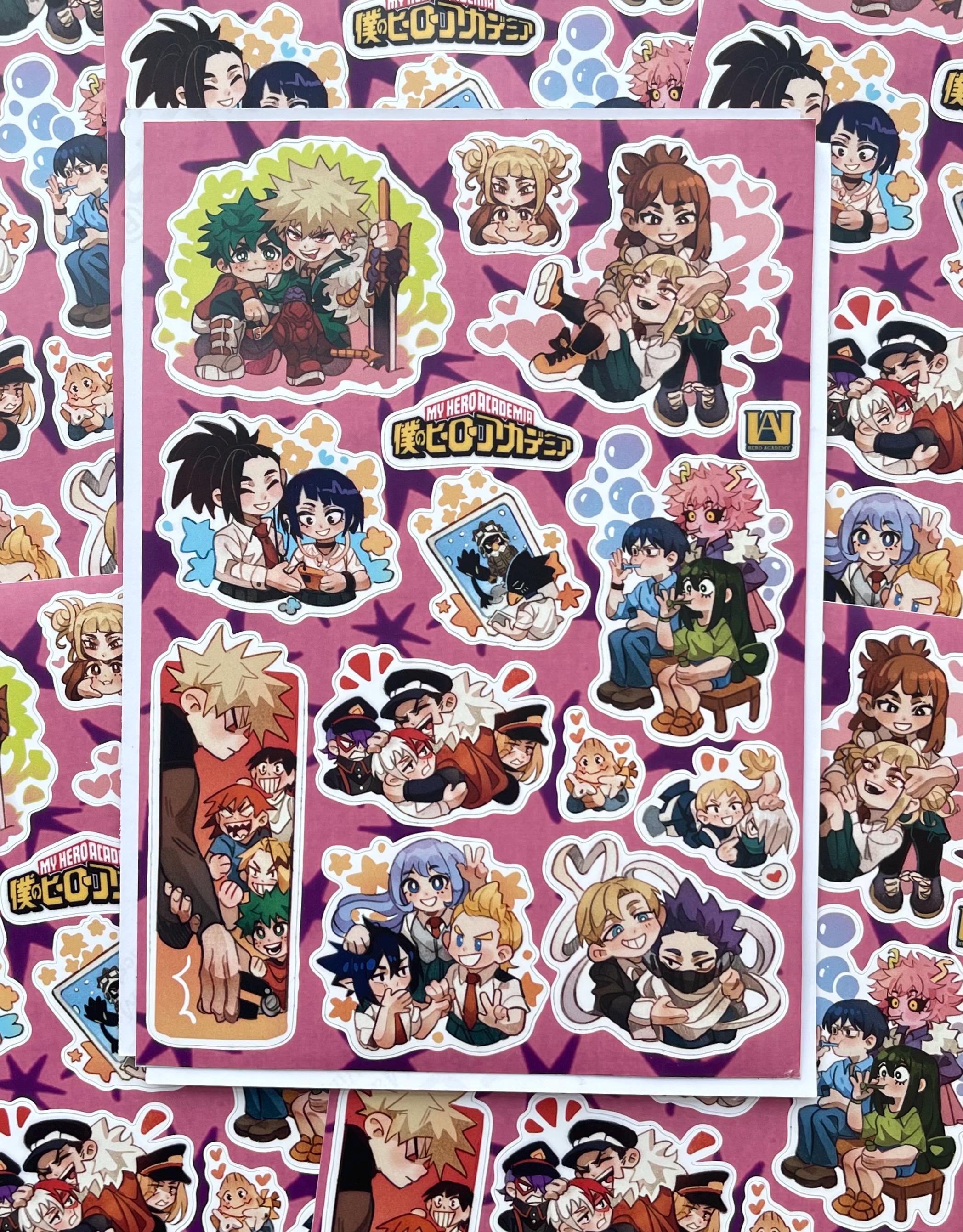 Boku No Hero Academia | My Hero Academia | MHA Sticker Sheet – 148x210 mm (a5)