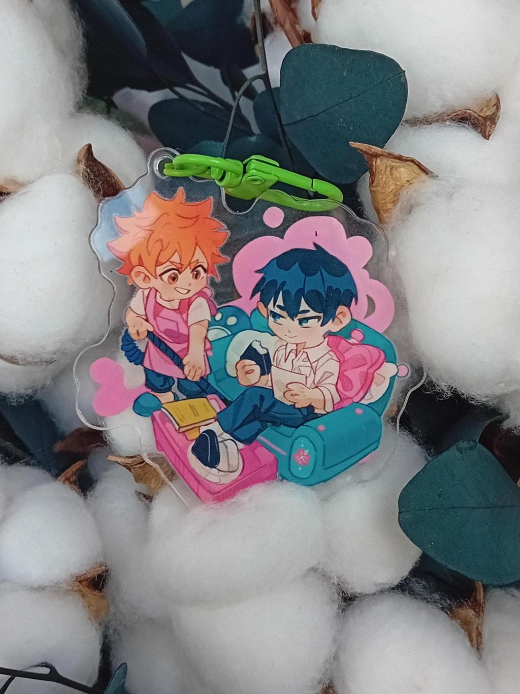 Haikyuu! double-sided acrylic keychains 7 cm Bokuaka | kuroken | kagehina