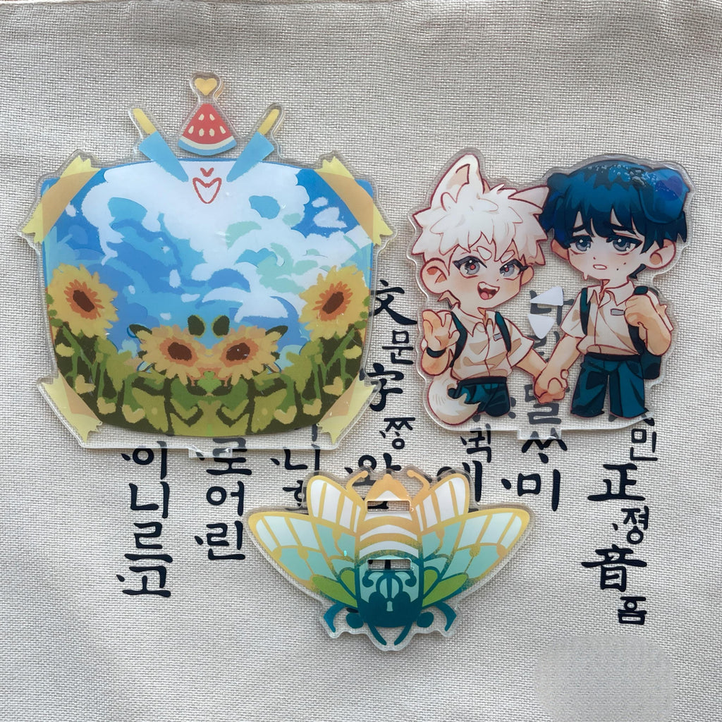 The Summer Hikaru Died Acrylic Stand | 14x14 cm| Yoshikaru | Hikaru & Yoshiki Figure | TSHD Anime Standee