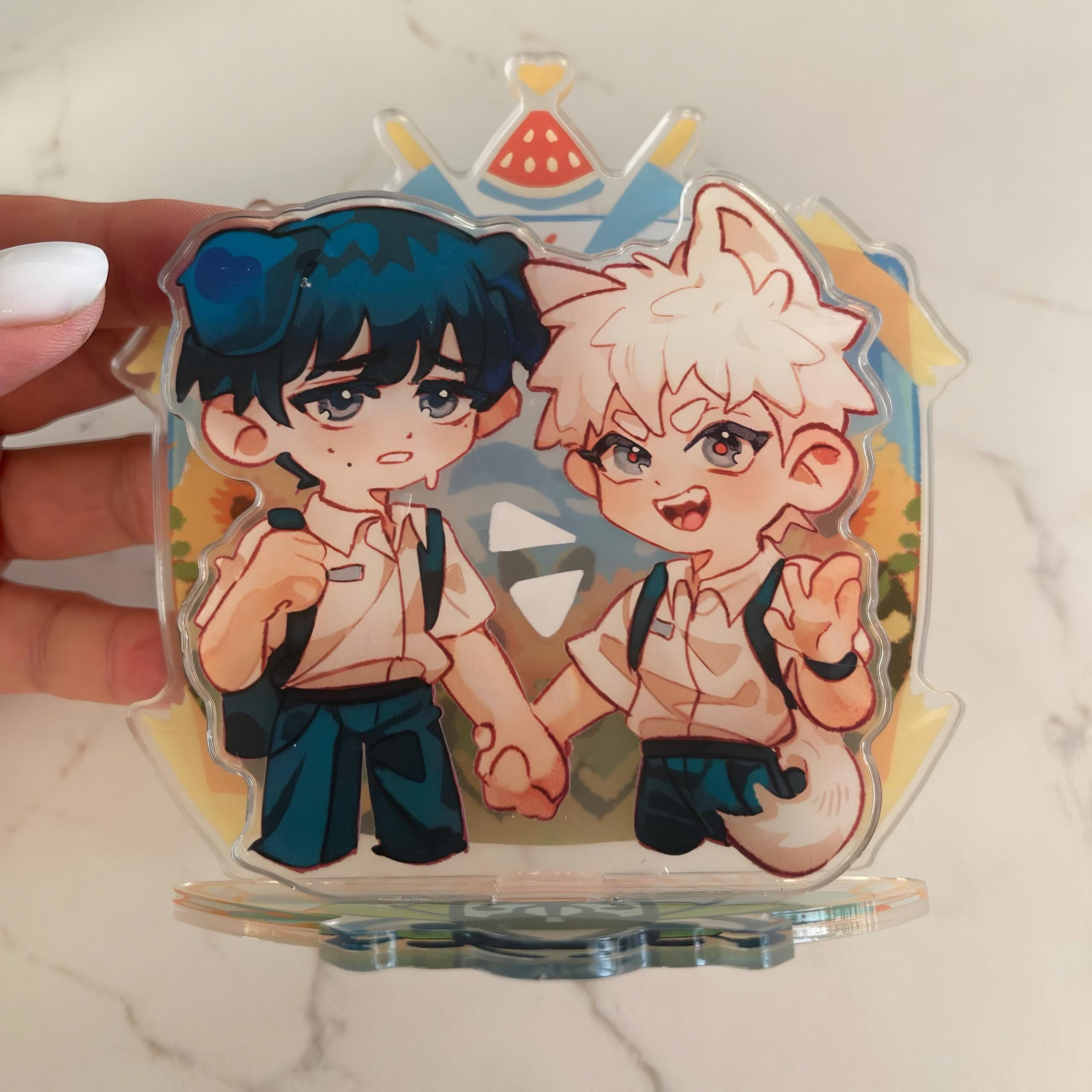 The Summer Hikaru Died Acrylic Stand | 14x14 cm| Yoshikaru | Hikaru & Yoshiki Figure | TSHD Anime Standee