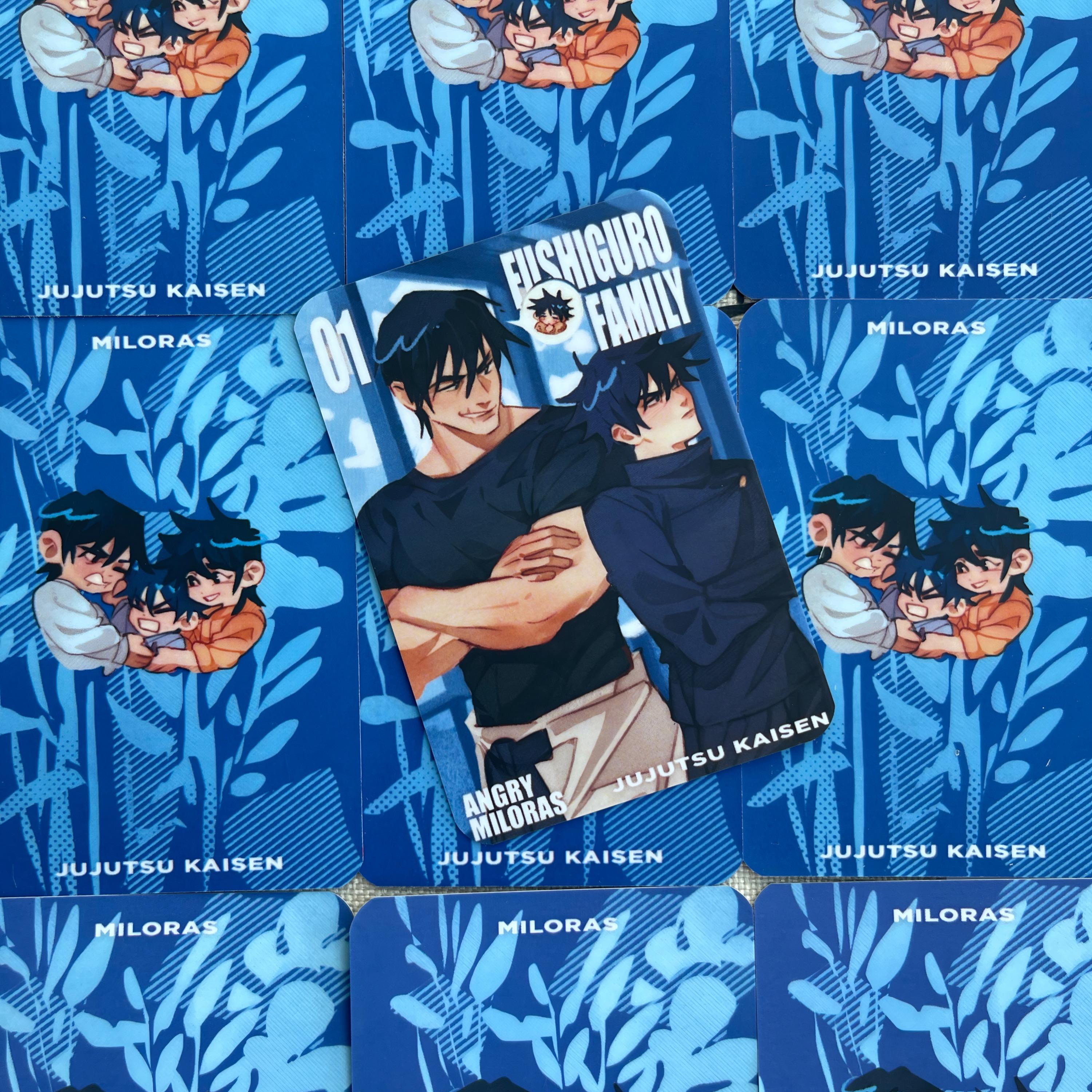 Jujutsu Kaisen laminated cards 62x88 mm | Fushiguro family | Itadori family