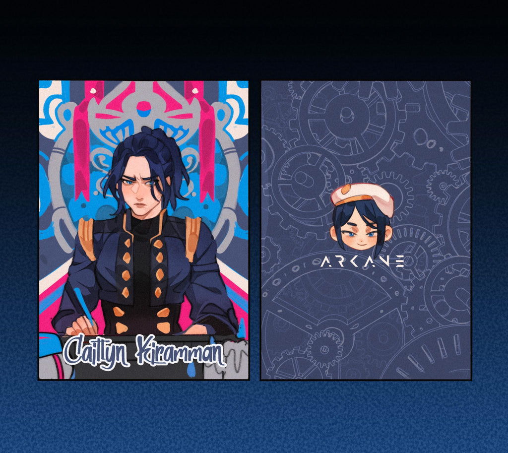 Arcane laminated cards 62×88 mm – Vi & Caitlyn