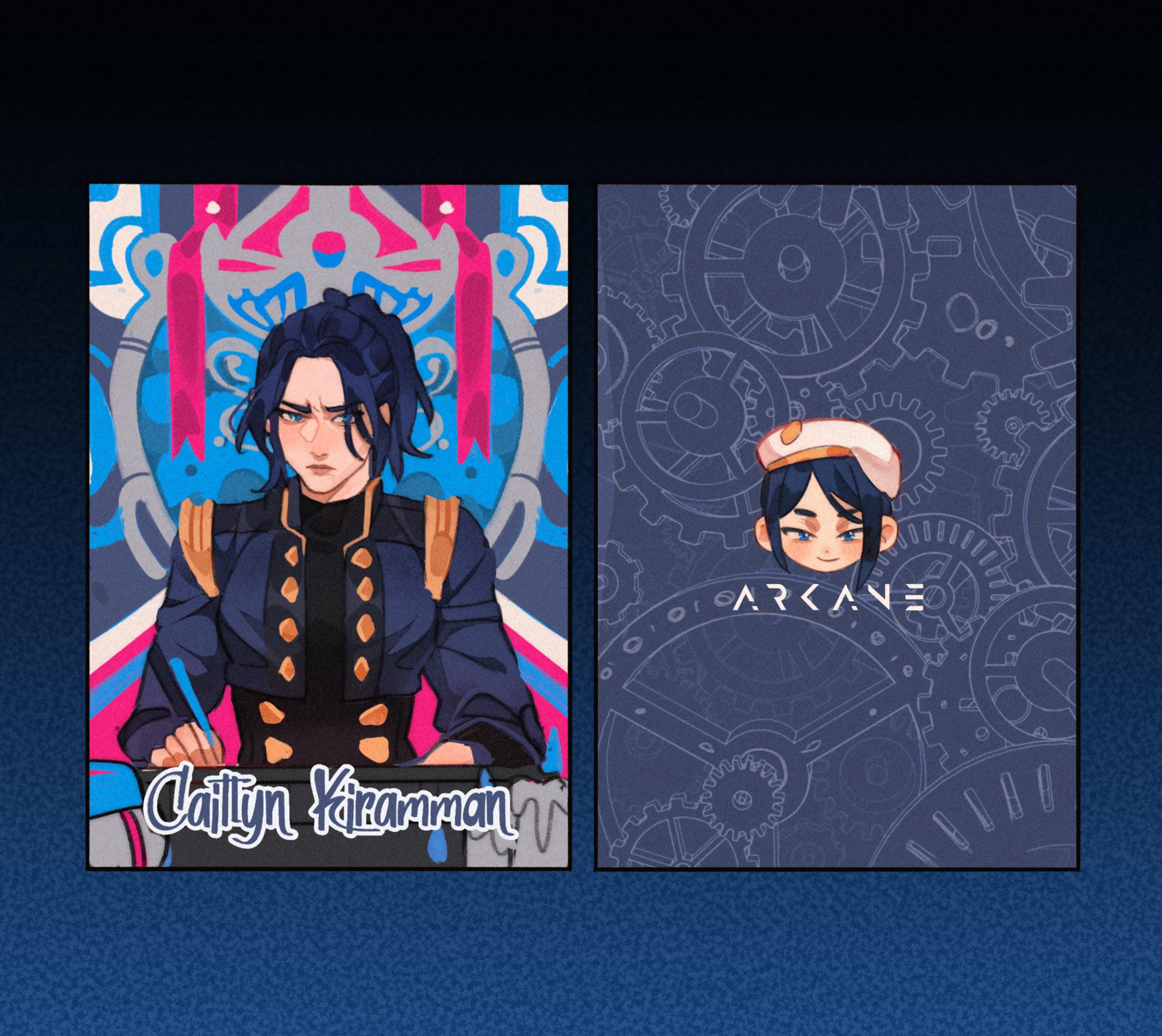 Arcane laminated cards 62×88 mm – Vi & Caitlyn