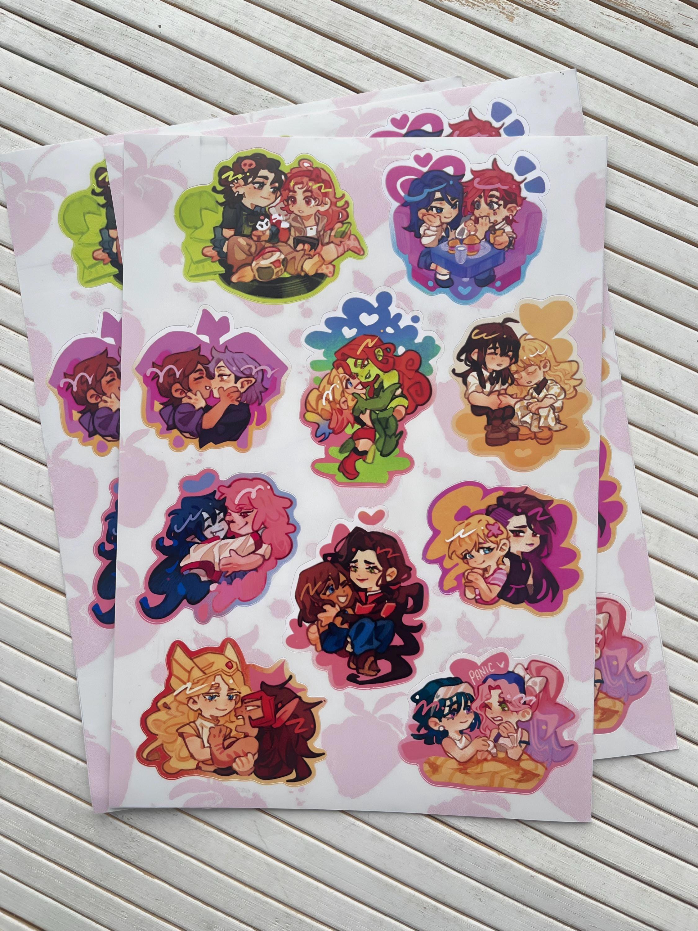 wlw couples sticker pack - Mitsuaya, Caitvi, Lumity, Harlivy, Qiu Tong x Sun Jing, Bubbline, Korrasami, Julerose, Catradora, Mizisua