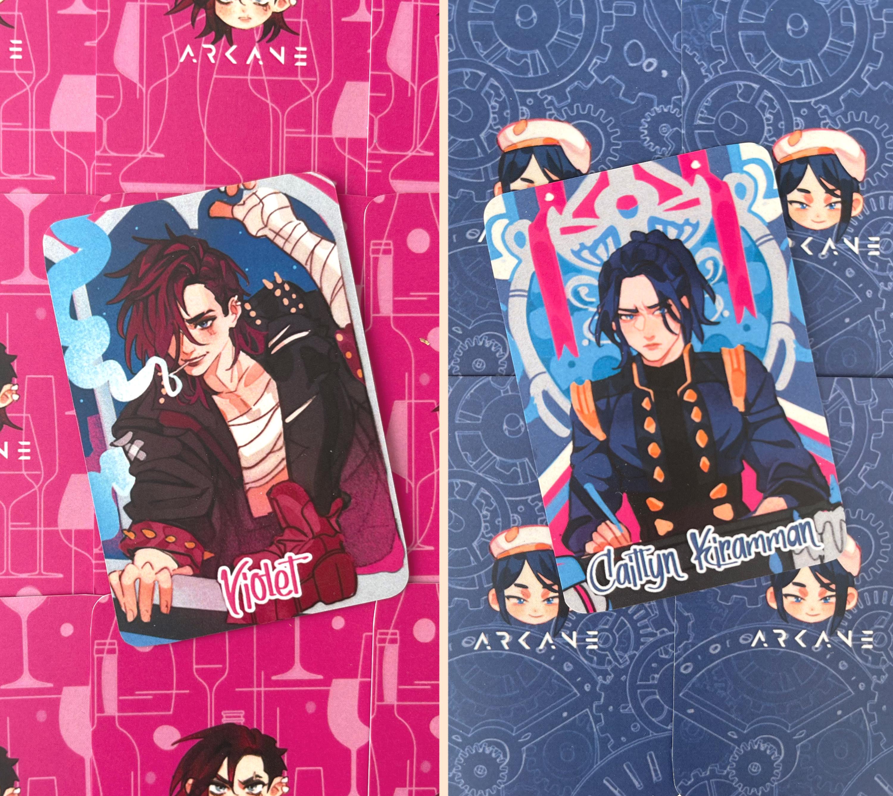 Arcane laminated cards 62×88 mm – Vi & Caitlyn
