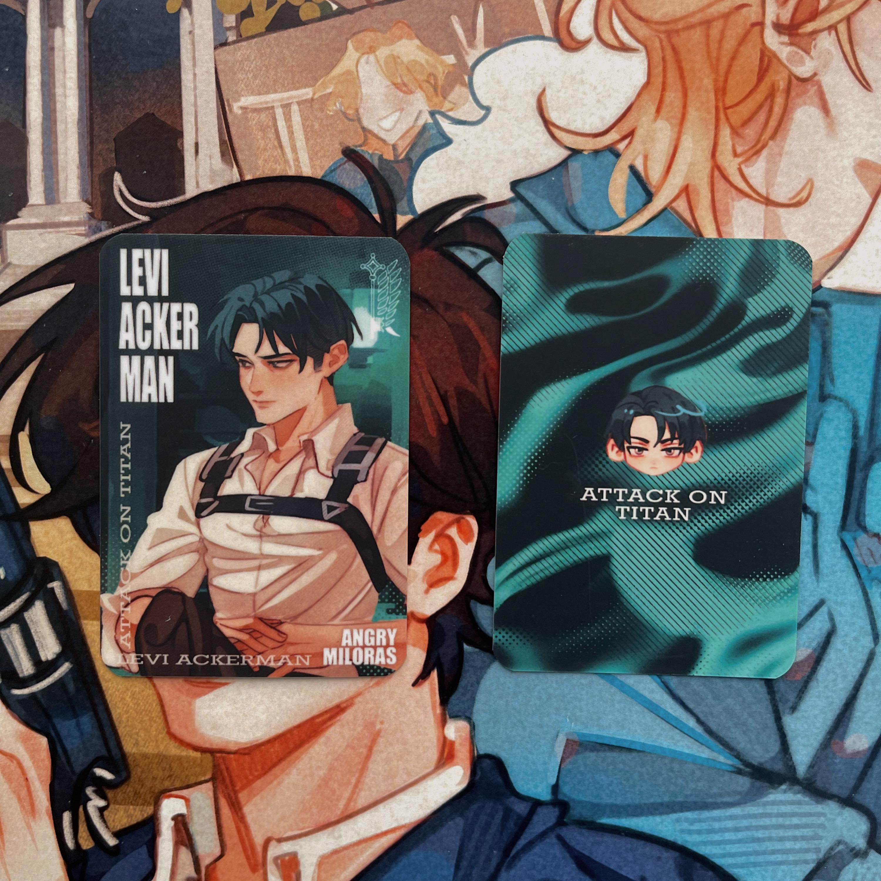 Attack on Titan laminated cards 62×88 mm – Levi & Erwin