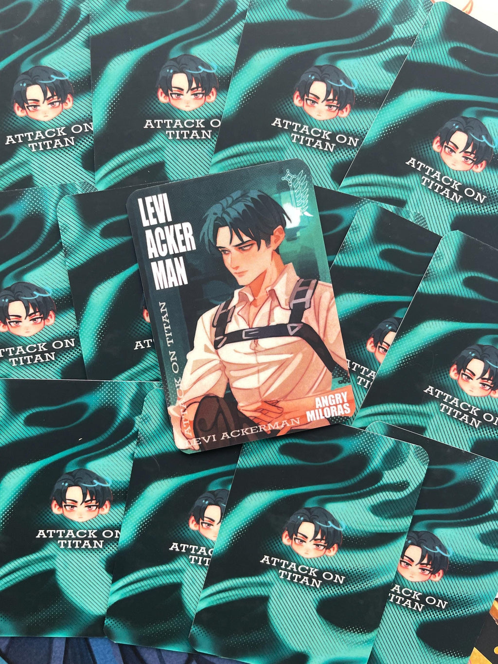 Attack on Titan laminated cards 62×88 mm – Levi & Erwin