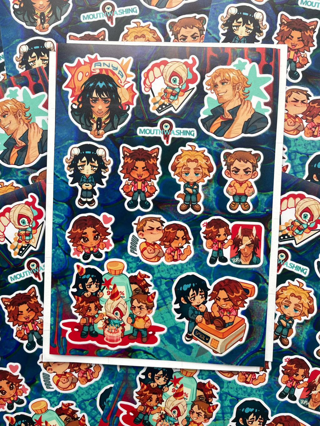 Sticker pack Mouthwashing | 140x210 mm (a5)