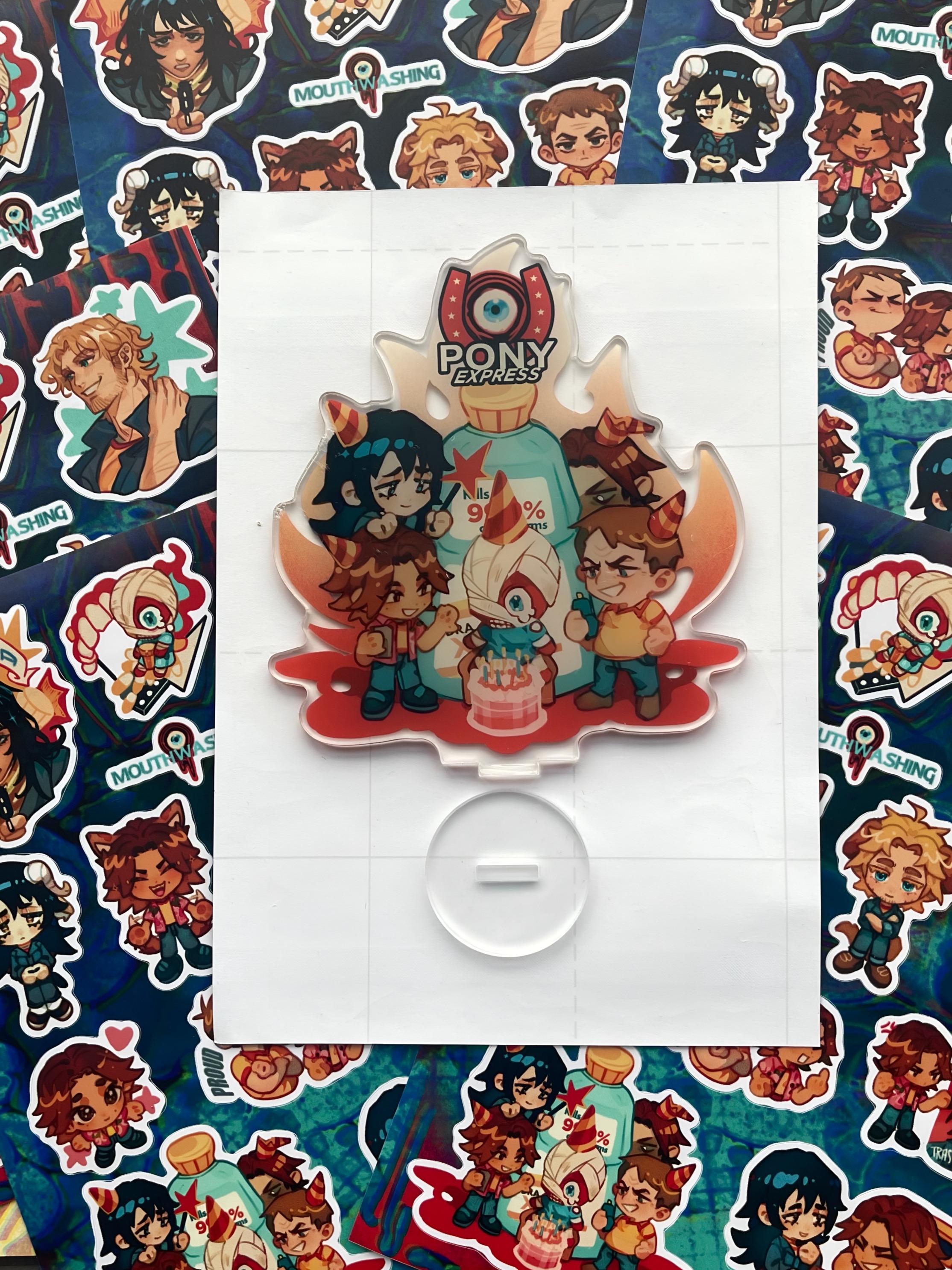 Acrylic Stand MOUTHWASHING size 12 x 13 cm