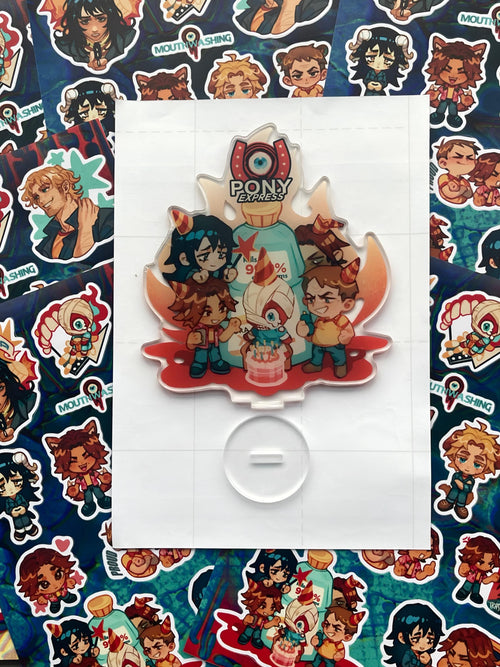 Acrylic Stand MOUTHWASHING size 12 x 13 cm