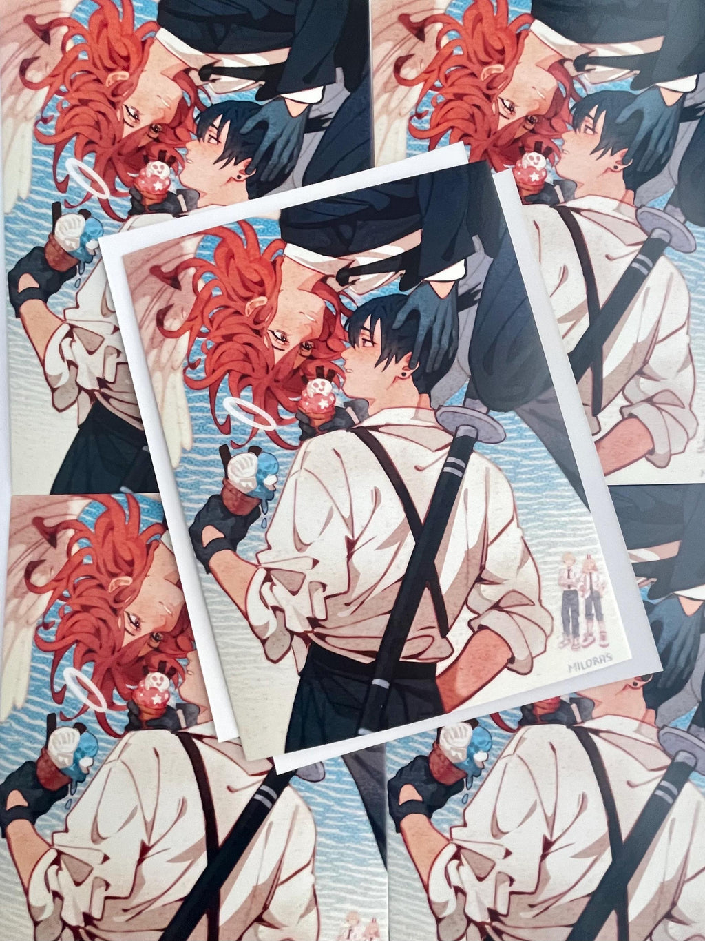 Reze x Denji & Akiangel | All Characters Art Print | Chainsaw man