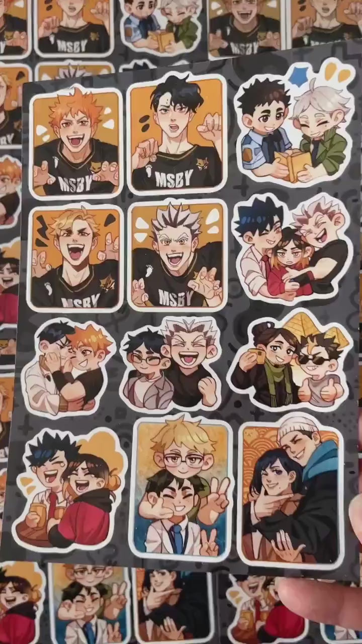 Haikyuu!! Sticker Sheet – 148x210 mm (A5)