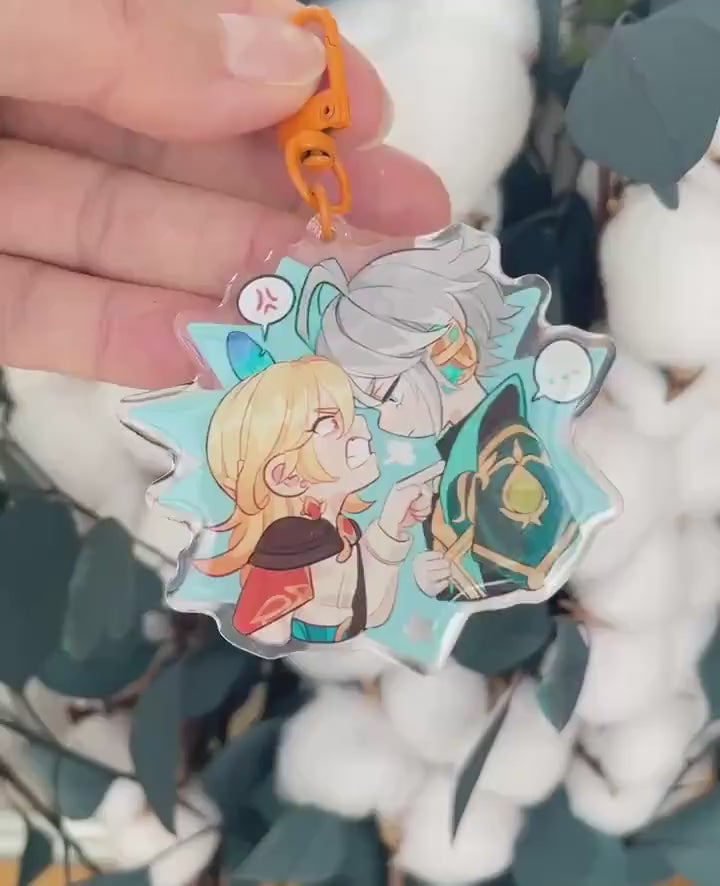 Kavetham double-sided acrylic keychains 7 cm