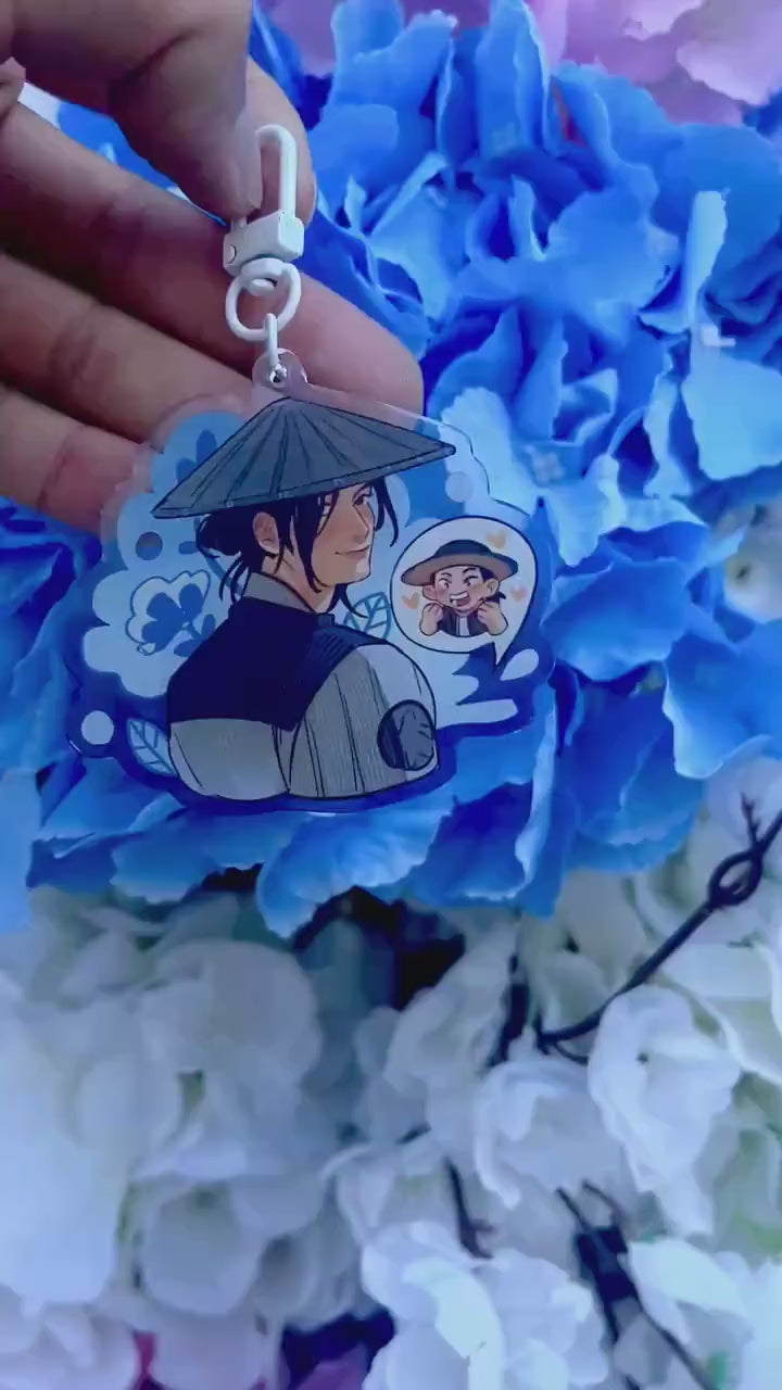 MK/ Mortal Kombat double-sided acrylic keychains 7 cm