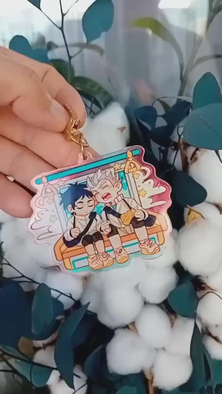 Haikyuu! Double-sided acrylic keychains 7 cm. Bokuaka | Kuroken | Kagehina